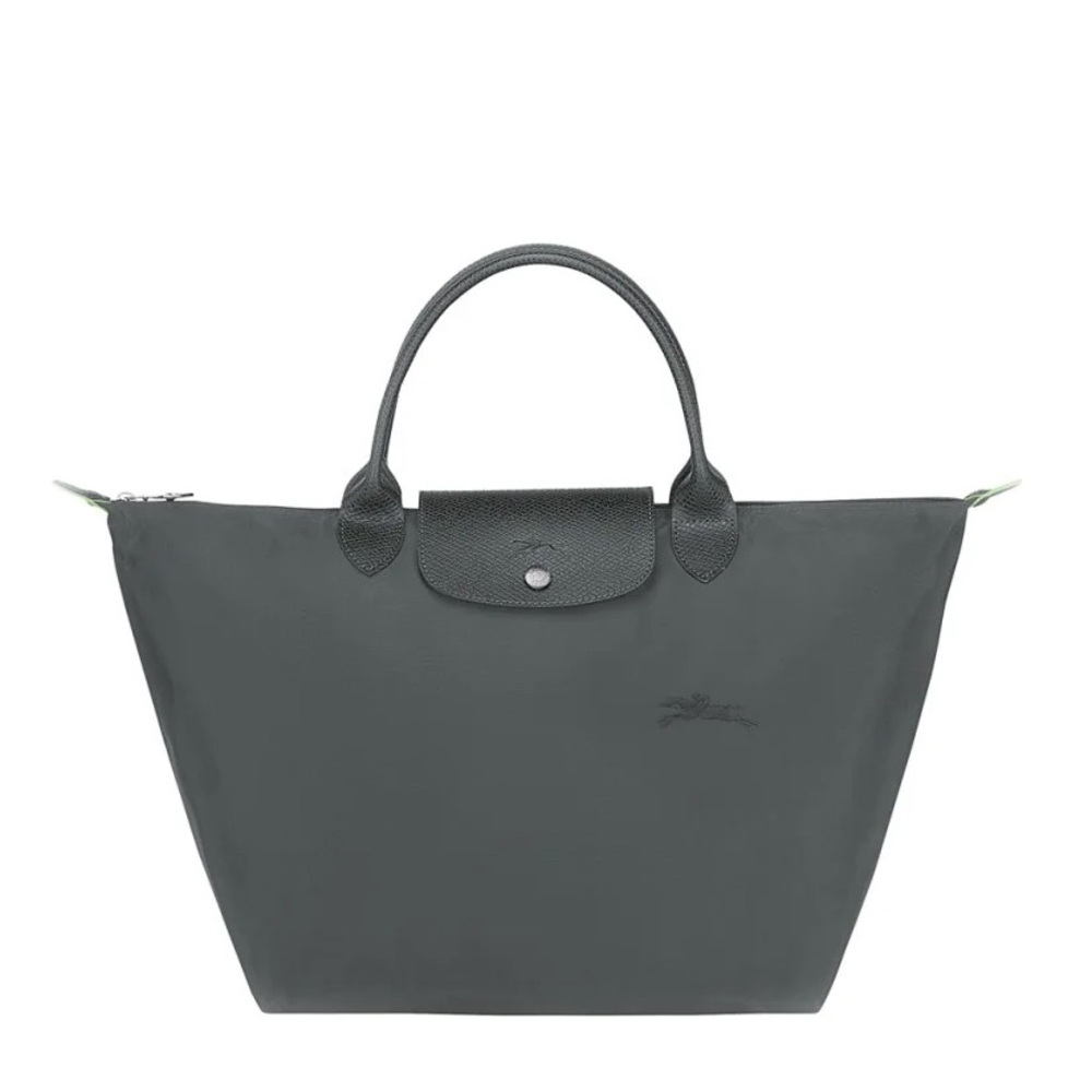 Longchamp Le Pliage Green Medium Top Handle Handbag